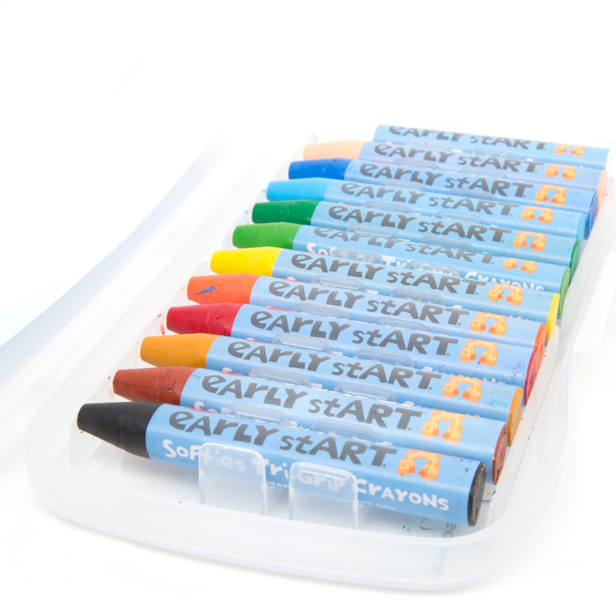 EARLY START SOFTIES TRI-GRIP CRAYONS 12PK