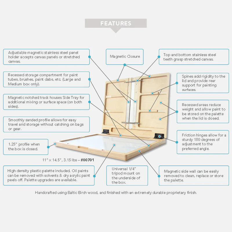 U.GO™ PLEIN AIR | ANYWHERE™ MODEL POCHADE BOX 11"X14.5"