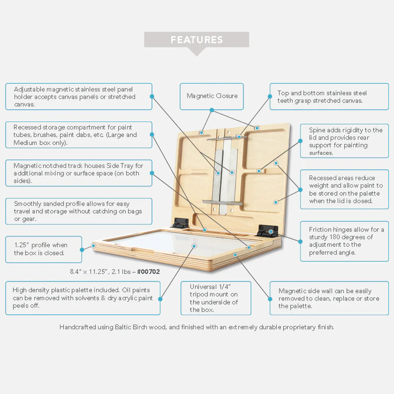 U.GO™ PLEIN AIR | ANYWHERE™ MODEL POCHADE BOX 8.4"X11.25"