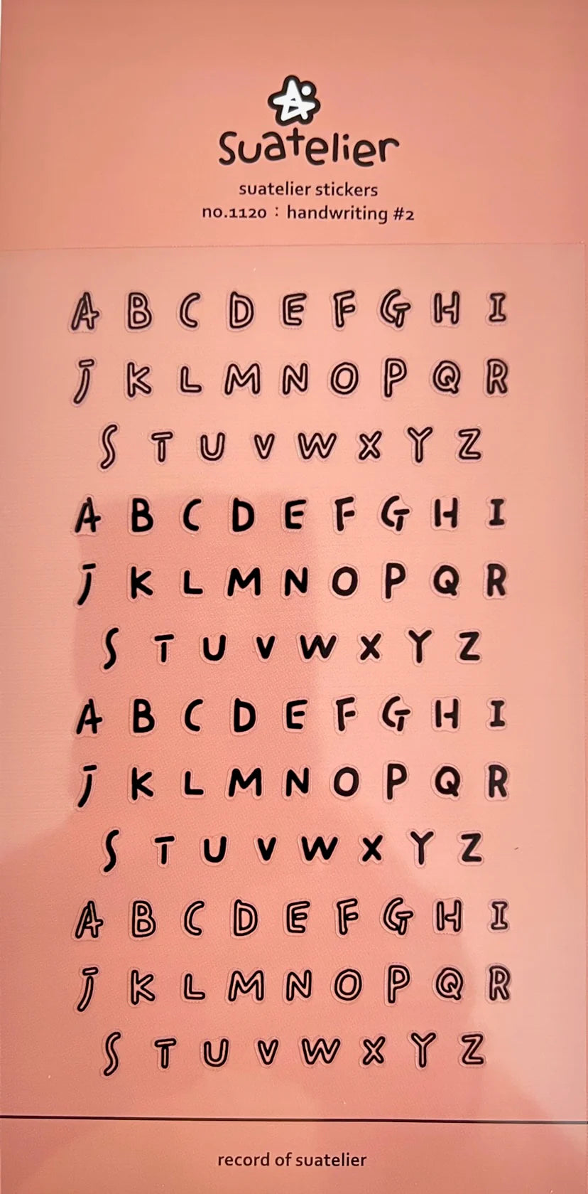 STICKERS - HANDWRITING LETTERS