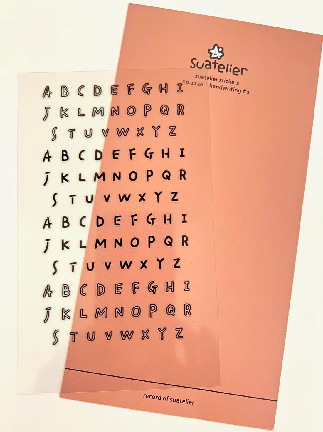 STICKERS - HANDWRITING LETTERS