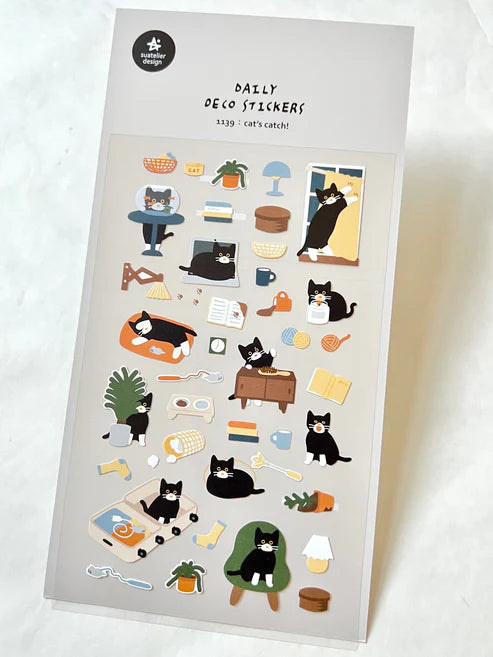 STICKERS - CATS CATCH DAY