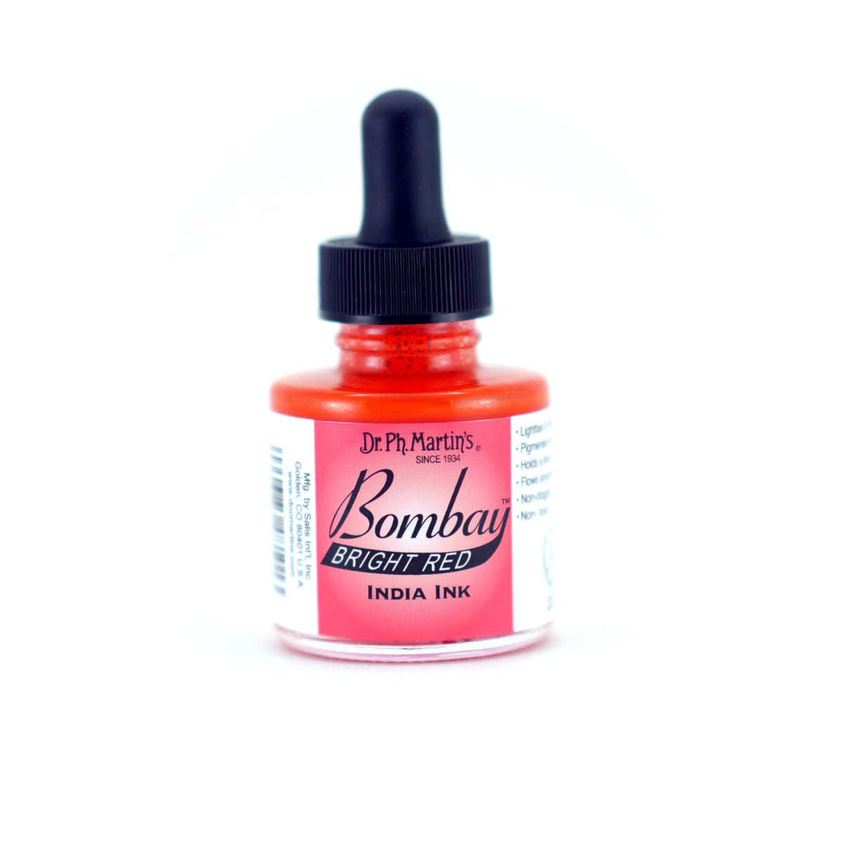 BOMBAY INK 1oz  BRIGHT RED