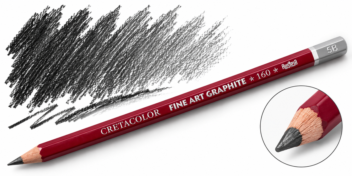 CRETACOLOR CLEOS FINE ART GRAPHITE PENCIL 5B