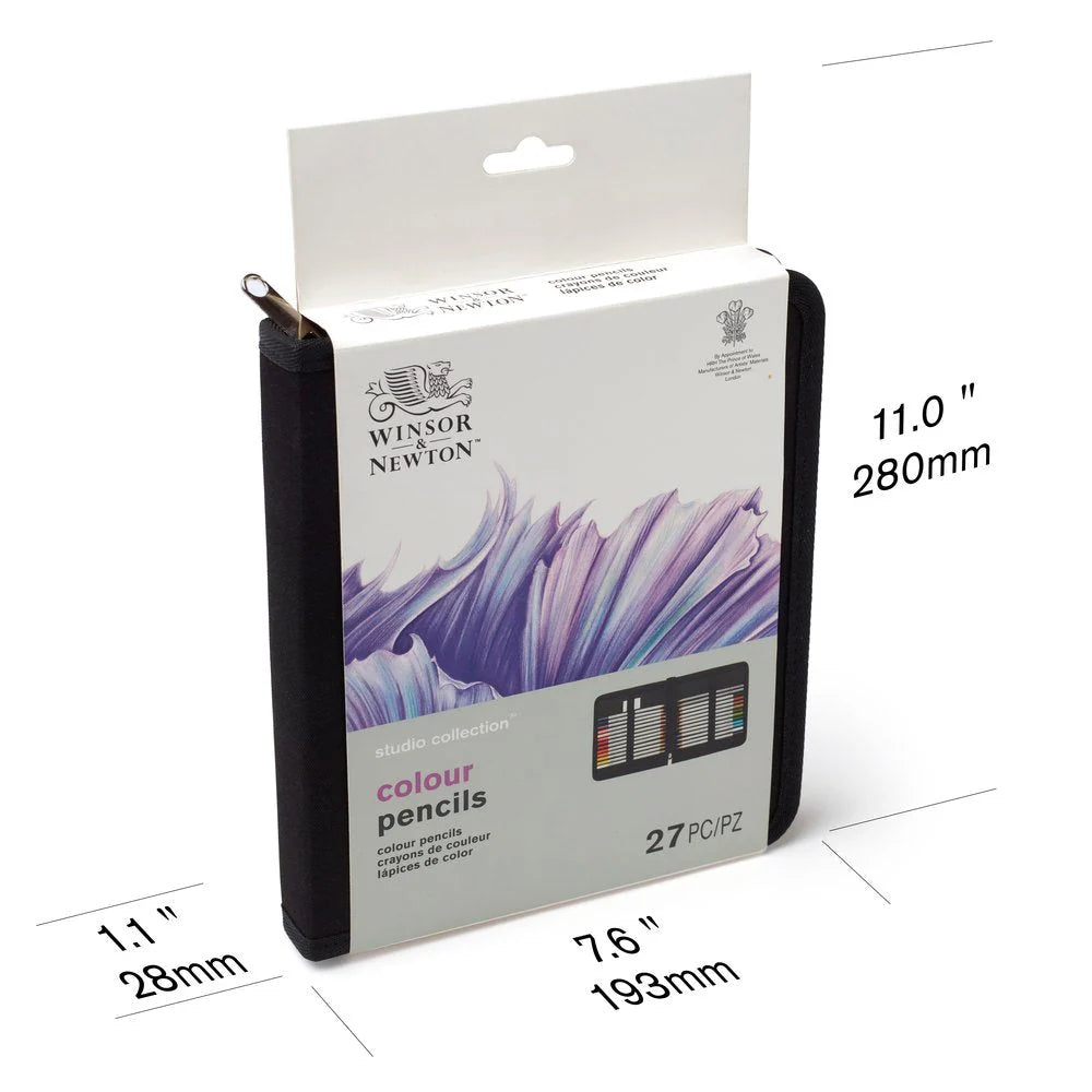STUDIO PENCIL COLLECTION COLOUR PENCIL WALLET - 27PC