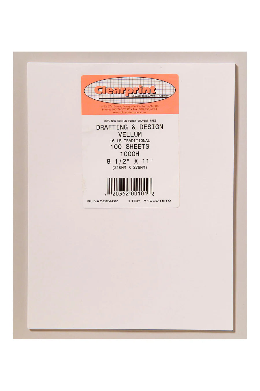 1000H DESIGN VELLUM PLAIN 8.5X11 100-SHEET PACK