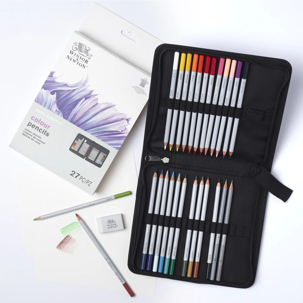 STUDIO PENCIL COLLECTION COLOUR PENCIL WALLET - 27PC