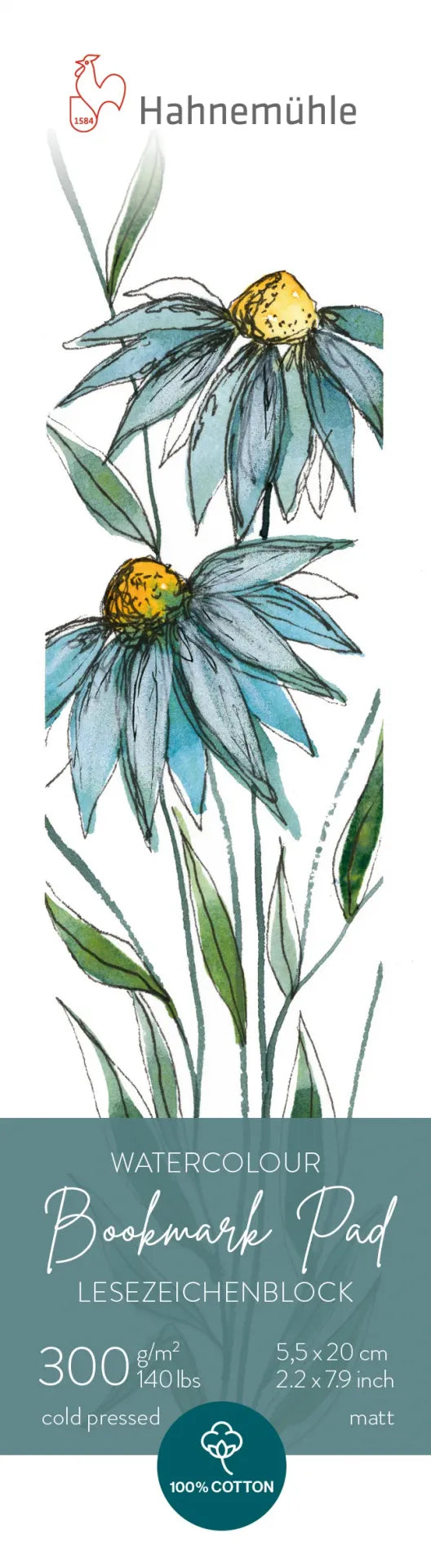 BOOKMARK PAD, EXPRESSION 5.5 CM X 20 CM, 15 SHEET PAD