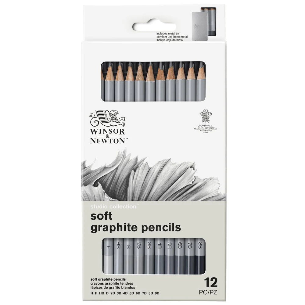 STUDIO PENCIL COLLECTION SKETCHING PENCIL TIN - 10PC