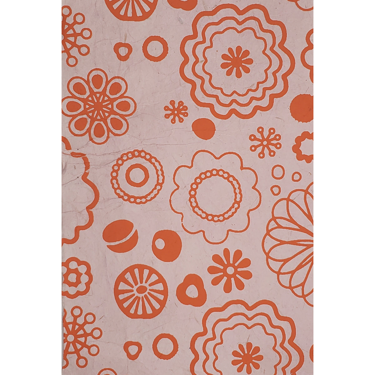 LOKTA 19.5&quot;x29.5&quot; PRINTED CHAMLI ORANGE