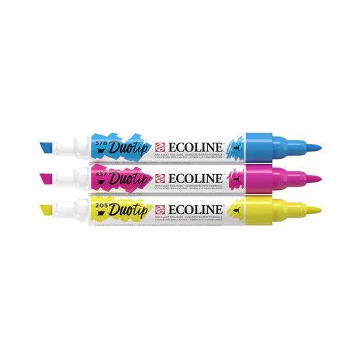 ECOLINE WATERCOLOR DUO TIP SET/3 PRIMARY