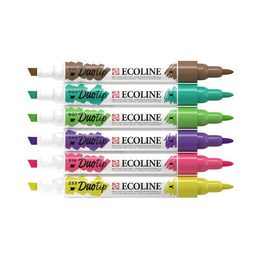 ECOLINE WATERCOLOR DUO TIP SET/6 BOTANIC