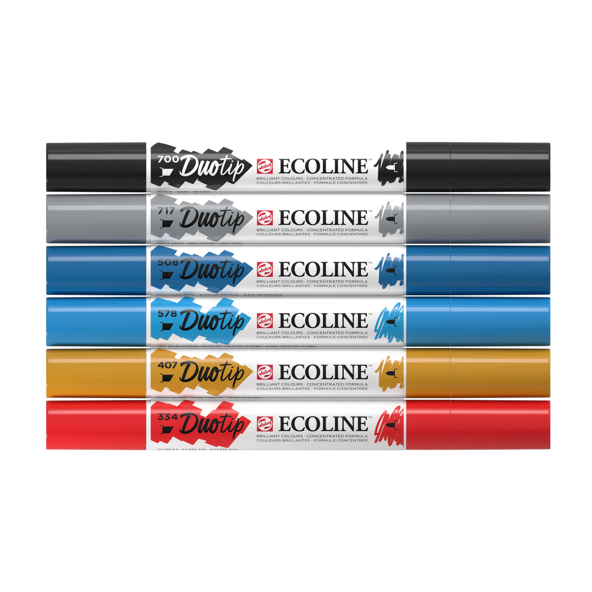 ECOLINE WATERCOLOR DUO TIP SET/6 URBAN LANDSCAPE
