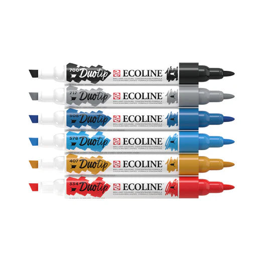 ECOLINE WATERCOLOR DUO TIP SET/6 URBAN LANDSCAPE