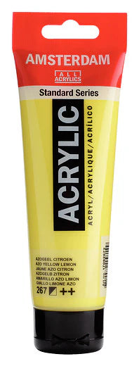 AMSTERDAM STANDARD ACRYLIC 120ML AZO YELLOW LEMON 267