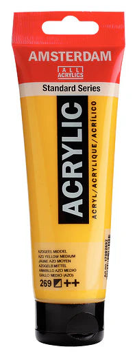AMSTERDAM STANDARD ACRYLIC 120ML AZO YELLOW MEDIUM 269