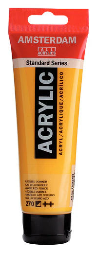 AMSTERDAM STANDARD ACRYLIC 120ML AZO YELLOW DEEP 270