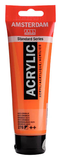AMSTERDAM STANDARD ACRYLIC 120ML AZO ORANGE 276