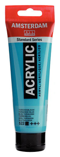 AMSTERDAM STANDARD ACRYLIC 120ML TURQUIOSE BLUE 522