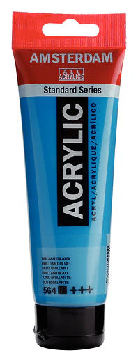 AMSTERDAM STANDARD ACRYLIC 120ML BRILLANT BLUE 564