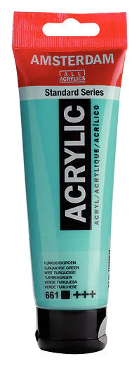 AMSTERDAM STANDARD ACRYLIC 120ML TURQUIOSE GREEN 661