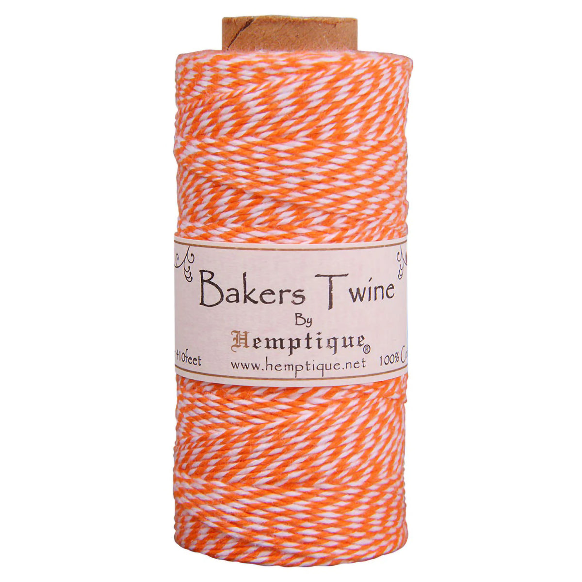 BAKERS TWINE SPOOL 410FT ORANGE &amp; WHITE