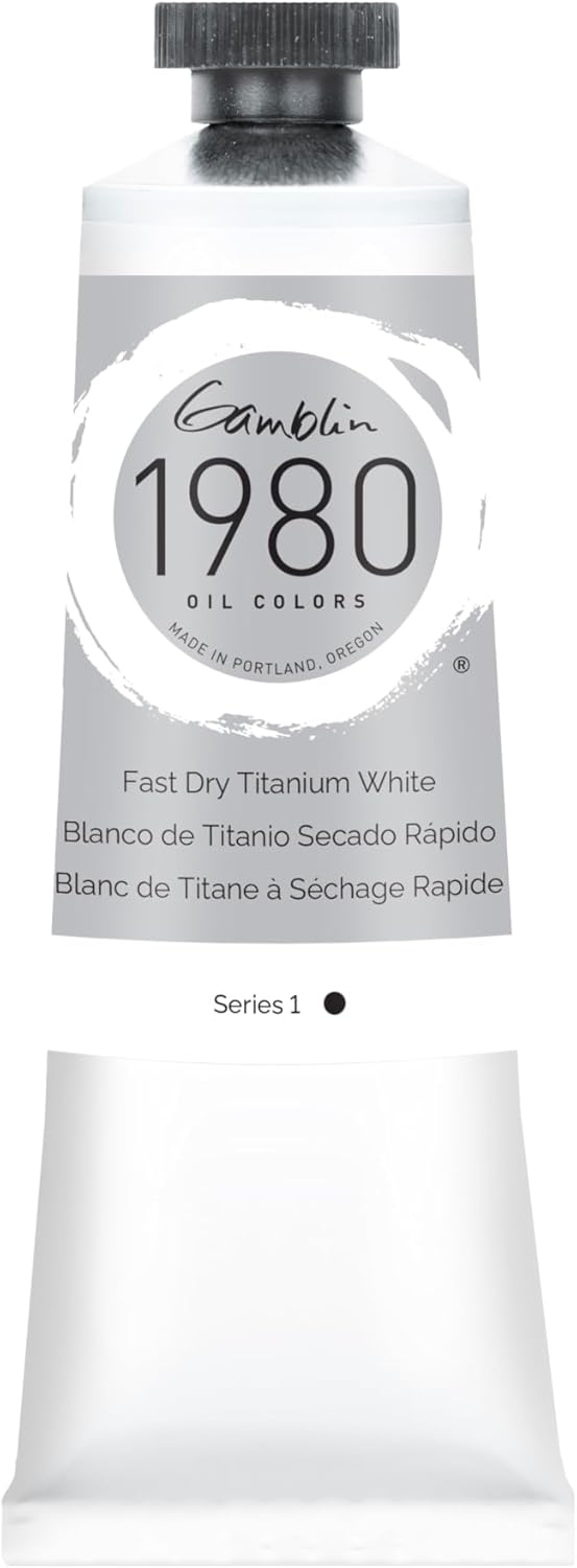 GAMBLIN 1980 OIL COLOR FAST DRY TITANIUM WHITE 37ML