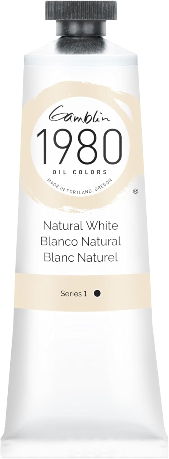 GAMBLIN 1980 OIL COLOR NATURAL WHITE 37ML