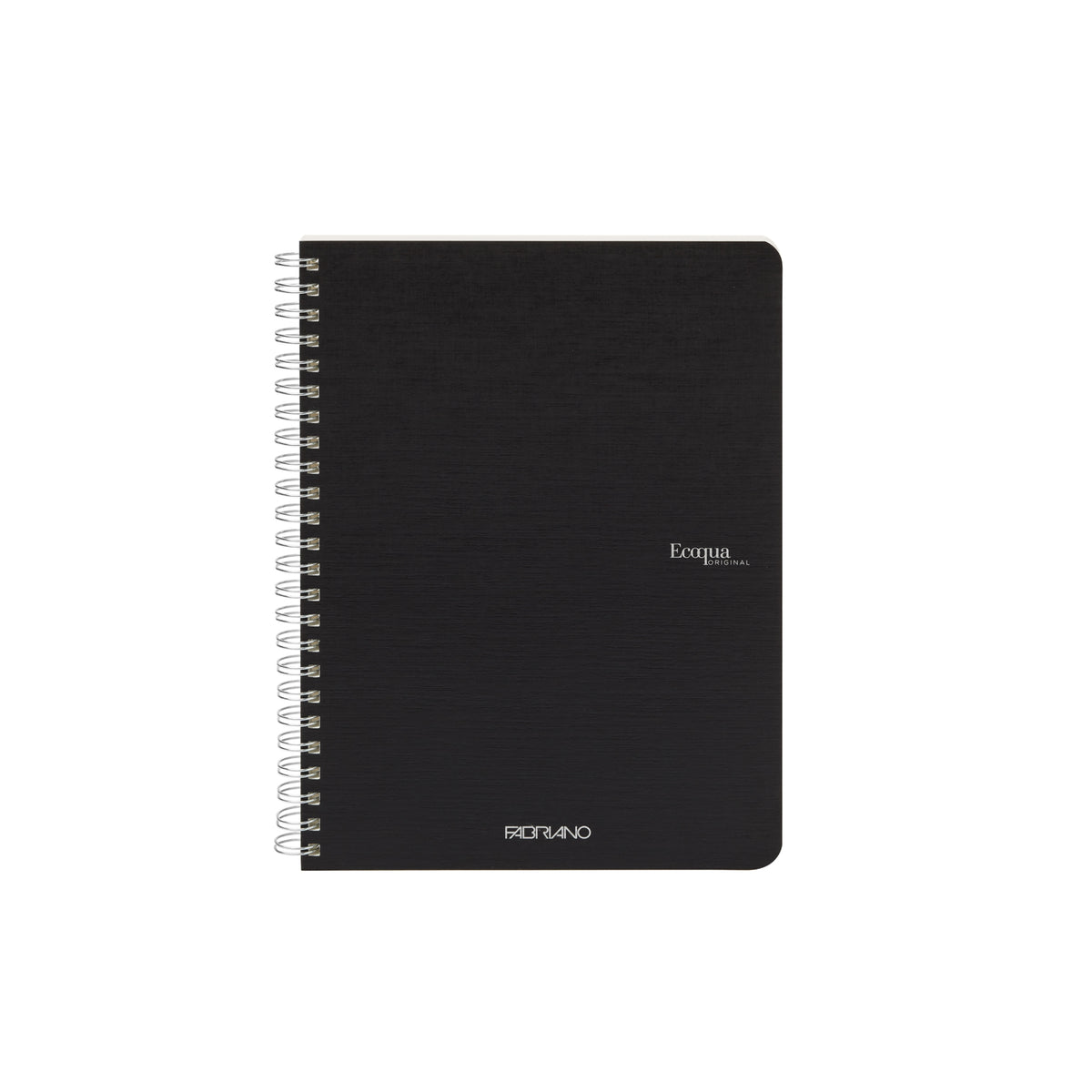 ECOQUA ORIGINAL SPIRAL-BOUND A5 GRAPH BLACK