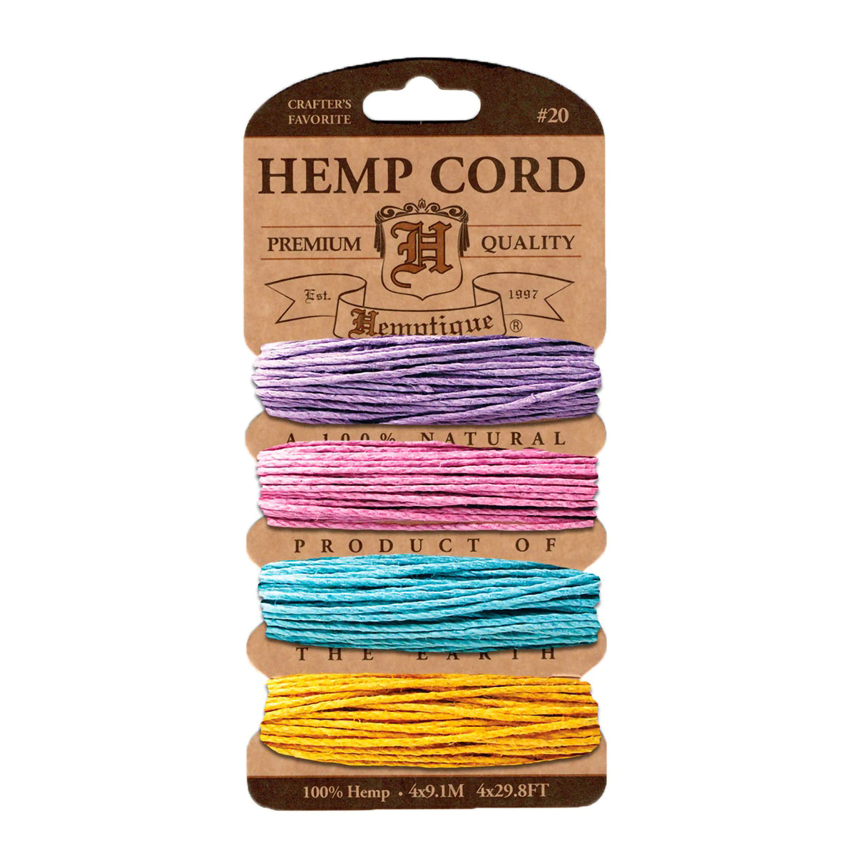 HEMP CORD 20lb SET PASTEL