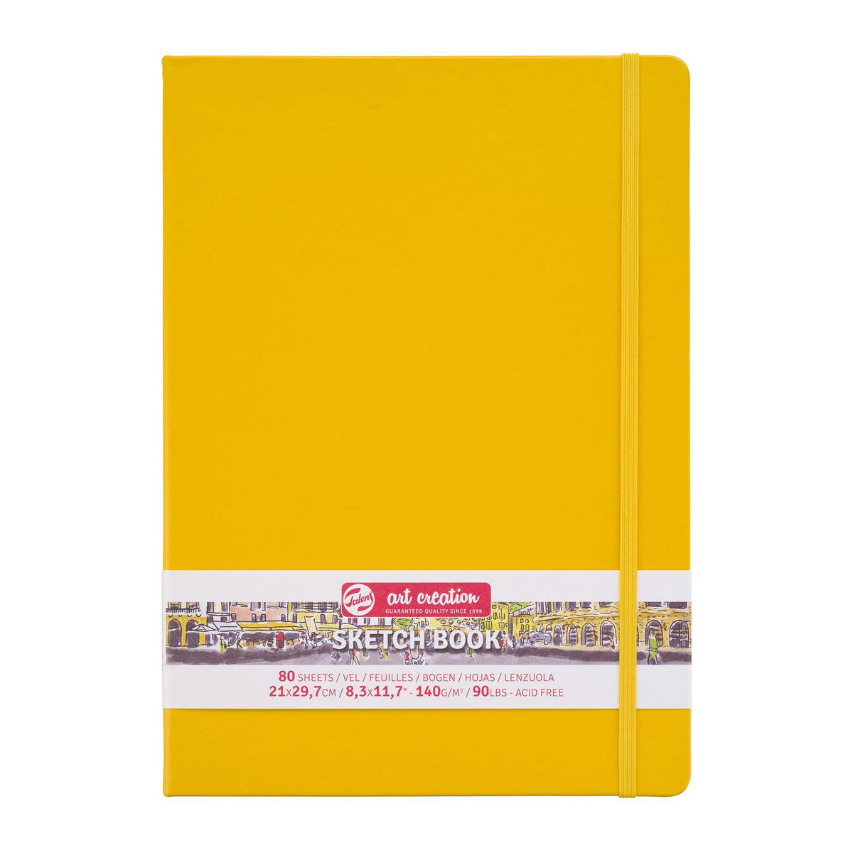 ART CREATION SKETCHBOOK GOLDEN YELLOW 21CM X 29.7CM
