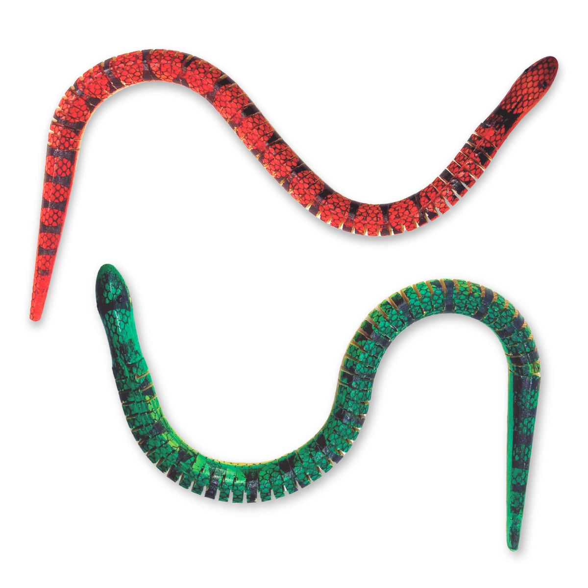 WOODEN TWISTY SNAKES ASSORTED