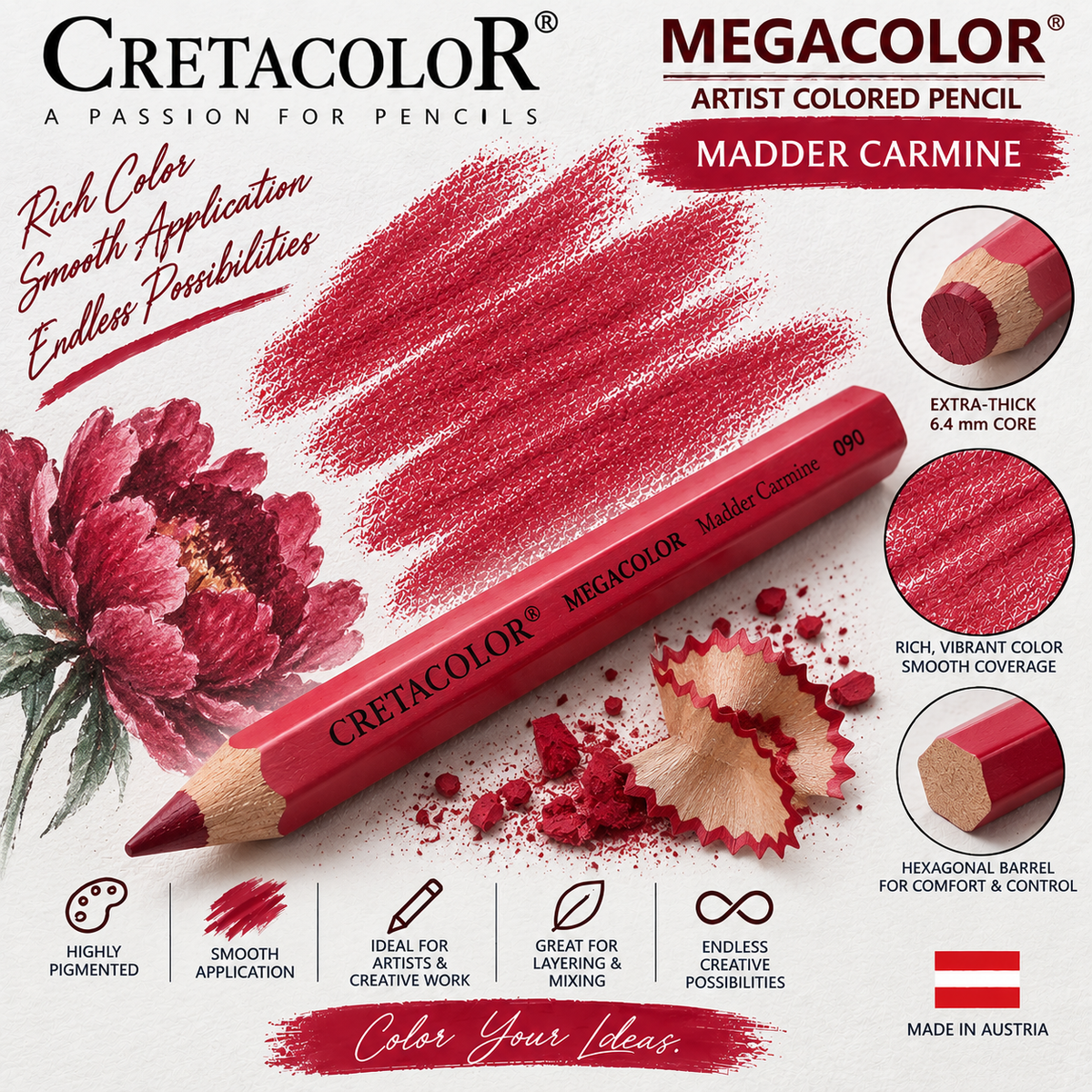 CRETACOLOR MEGACOLOR MADDER CARMINE