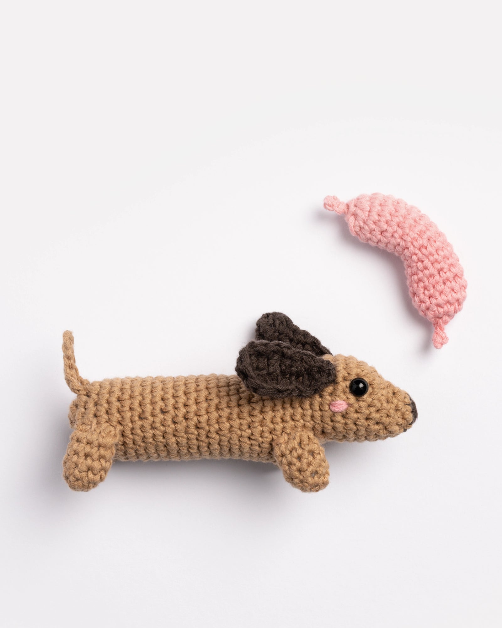 FOLIA MINI CROCHET KIT SAUSAGE DOG