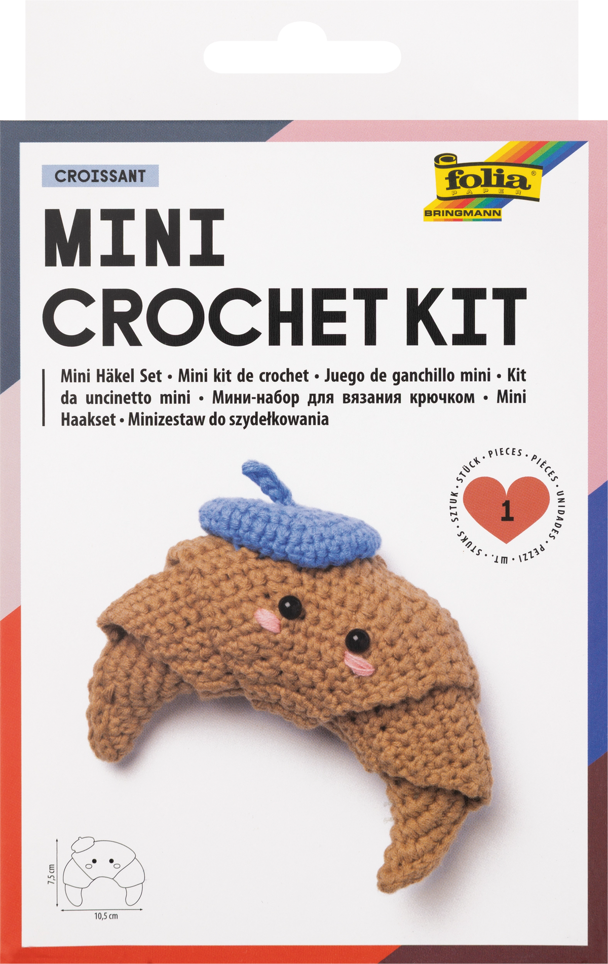 FOLIA MINI CROCHET KIT CROISSANT