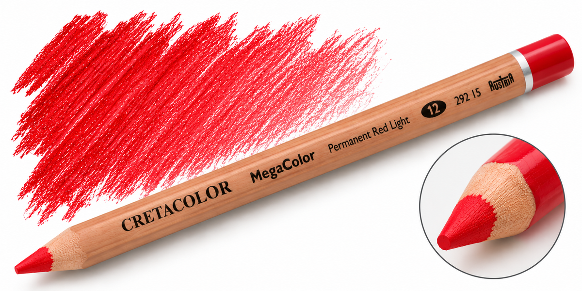 CRETACOLOR MEGACOLOR PERMANENT RED LIGHT