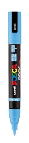 POSCA PAINT MARKER PC-5BR BRUSH LT BLUE
