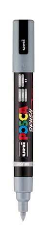 POSCA PAINT MARKER PC-5BR BRUSH GREY