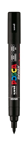 POSCA PAINT MARKER PC-5BR BRUSH BLACK