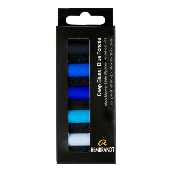 REMBRANDT SOFT PASTEL MICRO SET/5 DEEP BLUES