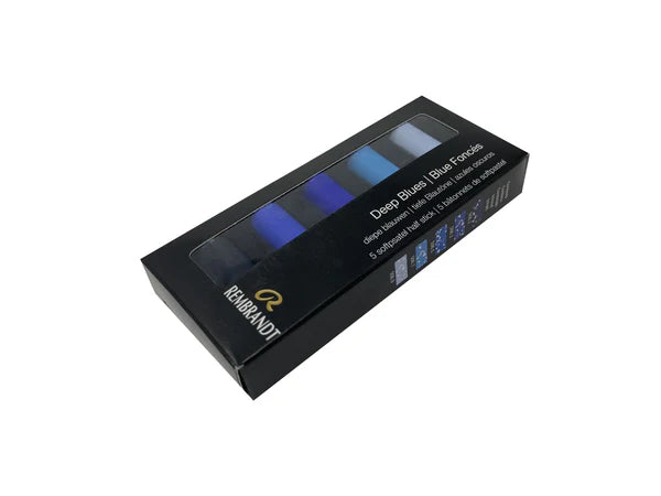 REMBRANDT SOFT PASTEL MICRO SET/5 DEEP BLUES
