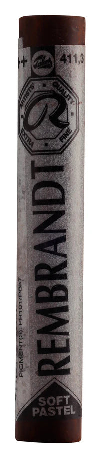 REMBRANDT SOFT PASTEL FULL STICK BURNT SIENNA(3) (411.3)
