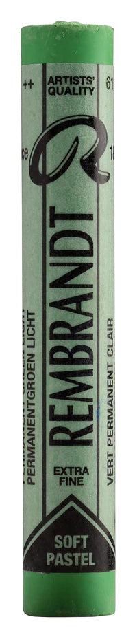 REMBRANDT SOFT PASTEL FULL STICK PERMANENT GREEN LIGHT(5) (618.5)