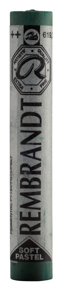 REMBRANDT SOFT PASTEL FULL STICK PERMANENT GREEN DEEP(3) (619.3)