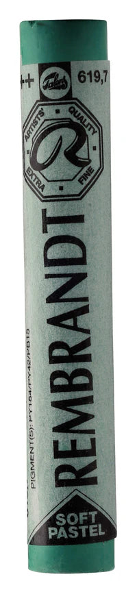REMBRANDT SOFT PASTEL FULL STICK PERMANENT GREEN DEEP(7) (619.7)