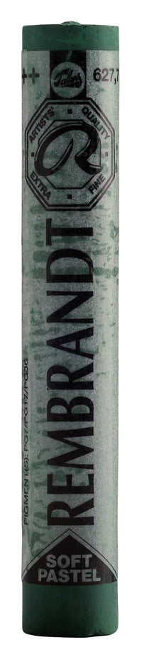 REMBRANDT SOFT PASTEL FULL STICK CINNABAR GREEN DEEP(7) (627.7)
