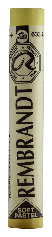 REMBRANDT SOFT PASTEL FULL STICK PERMANENT YELLOWISH GREEN(7) (633.7)
