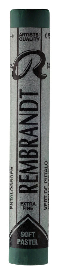 REMBRANDT SOFT PASTEL FULL STICK PHTHALO GREEN(3) (675.3)
