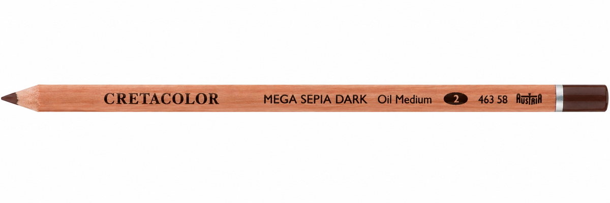 CRETACOLOR MEGA SEPIA PENCIL DARK OIL MEDIUM
