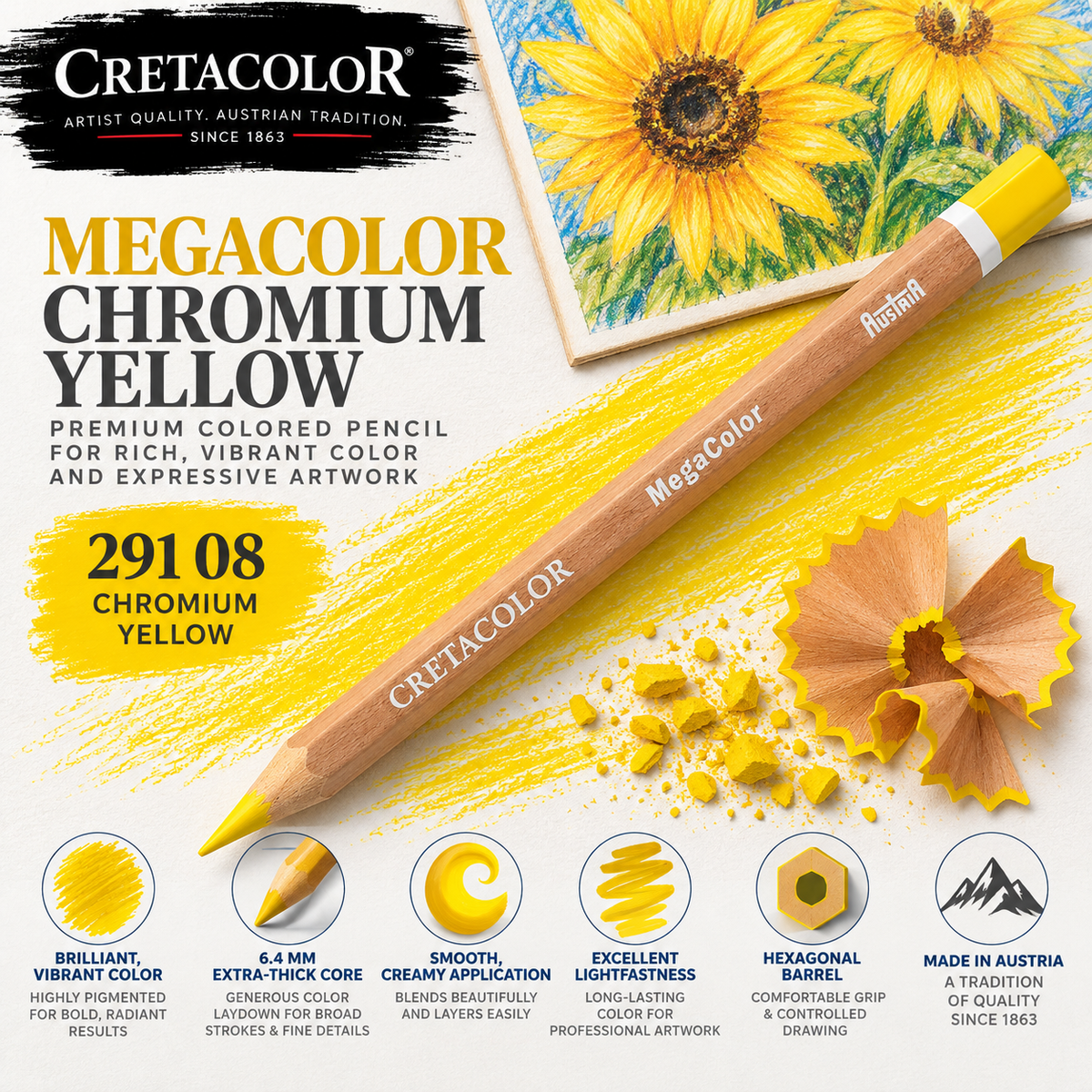 CRETACOLOR MEGACOLOR CHROMIUM YELLOW